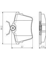 BOSCH 0 986 495 090 Колодки дисковые задние