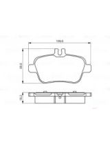 BOSCH 0 986 495 348 Колодки дисковые задние