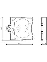 BOSCH 0 986 495 080 Колодки дисковые передние