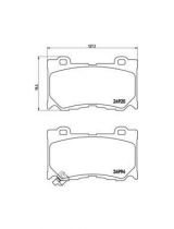 BREMBO P56084 Колодки дисковые передние