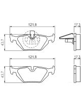 BOSCH 0 986 424 484 Колодки дисковые задние
