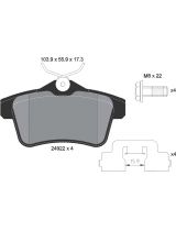 Textar 2492201 Колодки дисковые задние