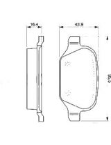 BOSCH 0 986 424 553 Колодки дисковые задние