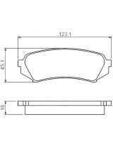 BOSCH 0 986 424 641 Колодки дисковые задние