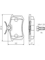 BOSCH 0 986 424 751 Колодки дисковые задние
