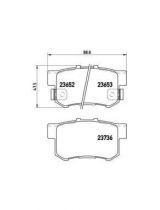 BREMBO P28039 Колодки дисковые задние