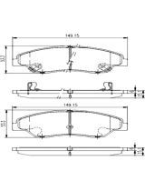 NIPPARTS J3600309 Колодки дисковые