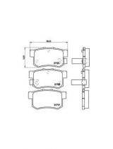 BREMBO P28022 Колодки дисковые задние