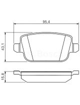 BOSCH 0 986 494 247 Колодки дисковые задние