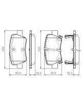 BOSCH 0 986 494 403 Колодки дисковые задние