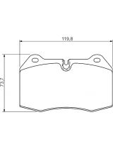BOSCH 0 986 494 282 Колодки дисковые передние
