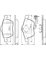 BOSCH 0 986 494 050 Колодки дисковые передние