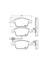 BREMBO P85113 Колодки дисковые