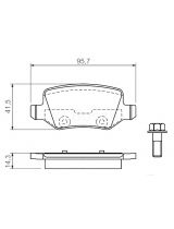 BOSCH 0 986 494 023 Колодки дисковые задние