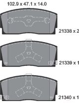 Textar 2133801 Колодки дисковые передние