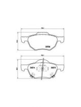 BREMBO P28036 Колодки дисковые передние
