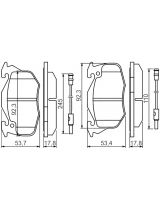 BOSCH 0 986 469 860 Колодки дисковые передние