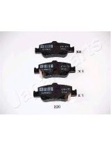 Japanparts PP-220AF Колодки дисковые задние