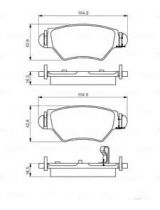 BOSCH 0 986 495 250 Колодки дисковые задние