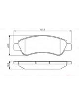 BOSCH 0 986 495 254 Колодки дисковые задние