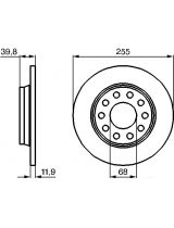 BOSCH 0 986 478 987 Тормозной диск задний