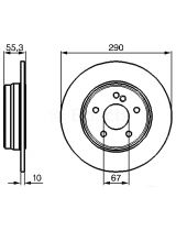 BOSCH 0 986 478 626 Тормозной диск задний