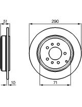 BOSCH 0 986 478 733 Тормозной диск задний