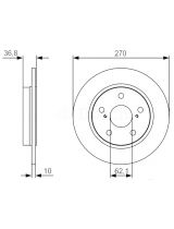 BOSCH 0 986 479 S64 Тормозной диск задний