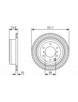 BOSCH 0 986 479 T90 Тормозной диск задний