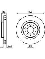BOSCH 0 986 478 454 Тормозной диск передний