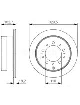 BOSCH 0 986 479 R15 Тормозной диск задний
