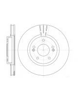 REMSA 6897.10 Тормозной диск передний
