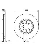 BOSCH 0 986 479 476 Тормозной диск передний
