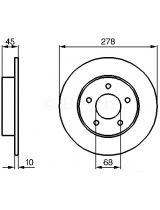 BOSCH 0 986 479 067 Тормозной диск задний