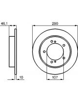 BOSCH 0 986 478 539 Тормозной диск передний