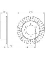 BOSCH 0 986 479 385 Тормозной диск задний