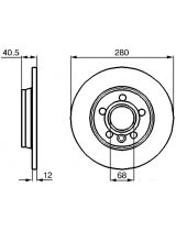 BOSCH 0 986 478 871 Тормозной диск задний