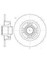 REMSA 6750.00 Тормозной диск задний