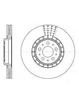 REMSA 6768.10 Тормозной диск передний