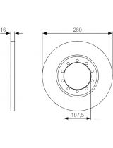 BOSCH 0 986 479 R92 Тормозной диск задний