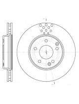 REMSA 6751.10 Тормозной диск передний