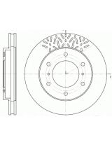 REMSA 6639.10 Тормозной диск передний