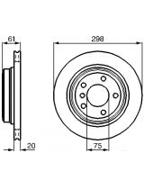 BOSCH 0 986 478 426 Тормозной диск задний