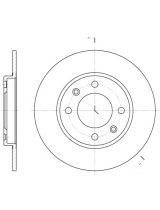 REMSA 6128.00 Тормозной диск задний