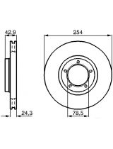 BOSCH 0 986 478 160 Тормозной диск передний