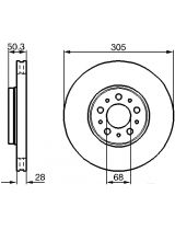 BOSCH 0 986 478 494 Тормозной диск передний