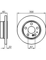 BOSCH 0 986 478 566 Тормозной диск задний