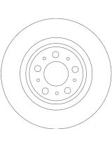 TRW DF4338 Тормозной диск задний
