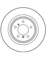 TRW DF1597 Тормозной диск задний