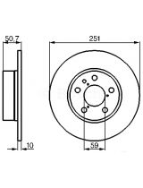 BOSCH 0 986 478 341 Тормозной диск задний